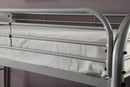 Teledona Transitional Metal Twin over Full Bunk Bed in Silver