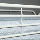 Teledona Transitional Metal Twin over Twin Bunk Bed in White