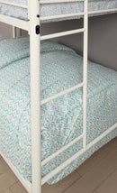 Teledona Transitional Metal Twin over Twin Bunk Bed in White