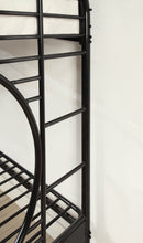 Nitzel Transitional Metal Bunk Bed in Black