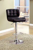 Hovey Contemporary Swivel Bar Stool in Black