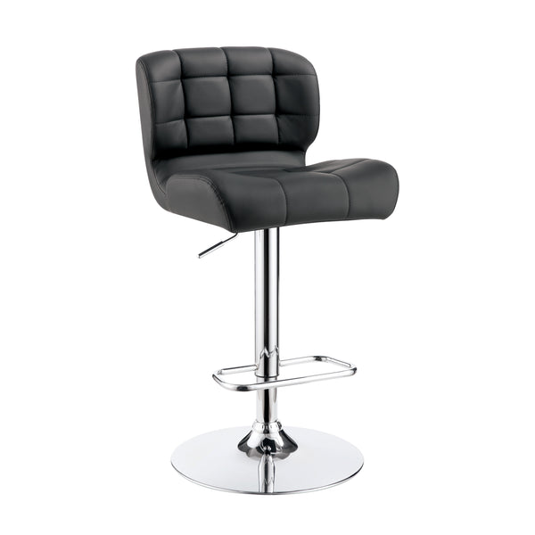 Hovey Contemporary Swivel Bar Stool in Gray