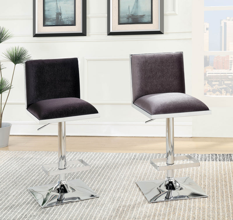 Mango Contemporary Swivel Bar Stool in Gray