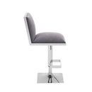 Mango Contemporary Swivel Bar Stool in Gray