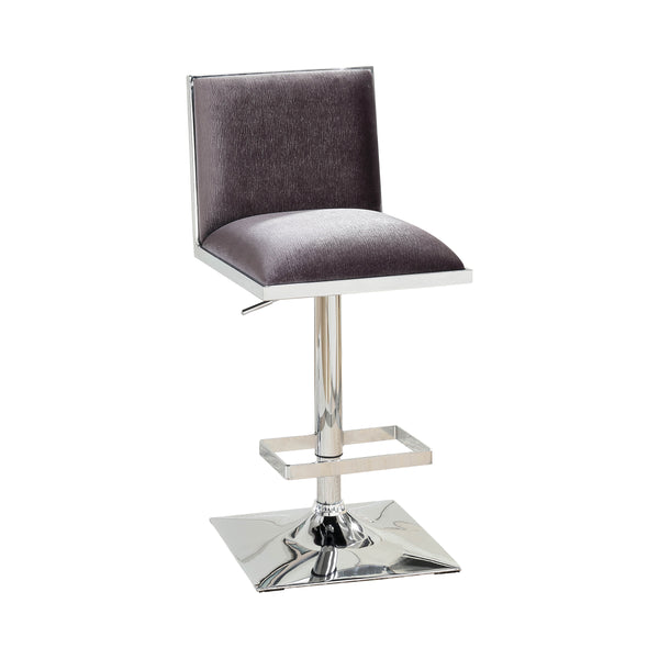 Mango Contemporary Swivel Bar Stool in Gray