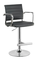 Zenah Contemporary Swivel Bar Stool in Gray