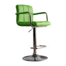 Witmer Contemporary Height Adjustable Bar Stool in Green