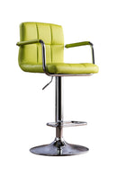 Witmer Contemporary Height Adjustable Bar Stool in Lime