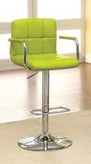 Witmer Contemporary Height Adjustable Bar Stool in Lime