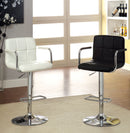 Witmer Contemporary Height Adjustable Bar Stool in White
