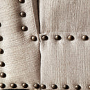 Jack Contemporary Upholstered Chaise in Beige