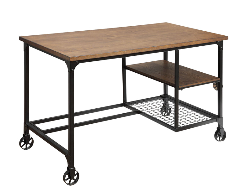 Khalo Industrial Desk with Casters