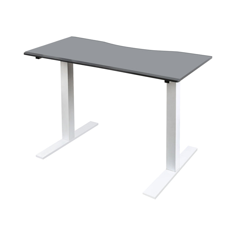 Jamboree Contemporary 47.25-Inch Height-Adjustable Desk in Gray