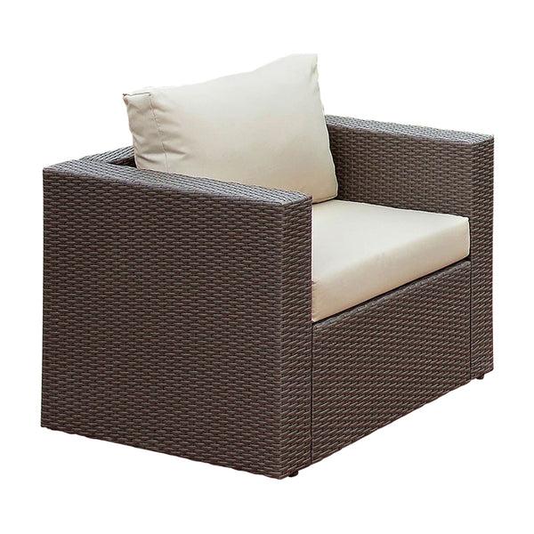 Goodwin Contemporary Padded Patio Arm Chair
