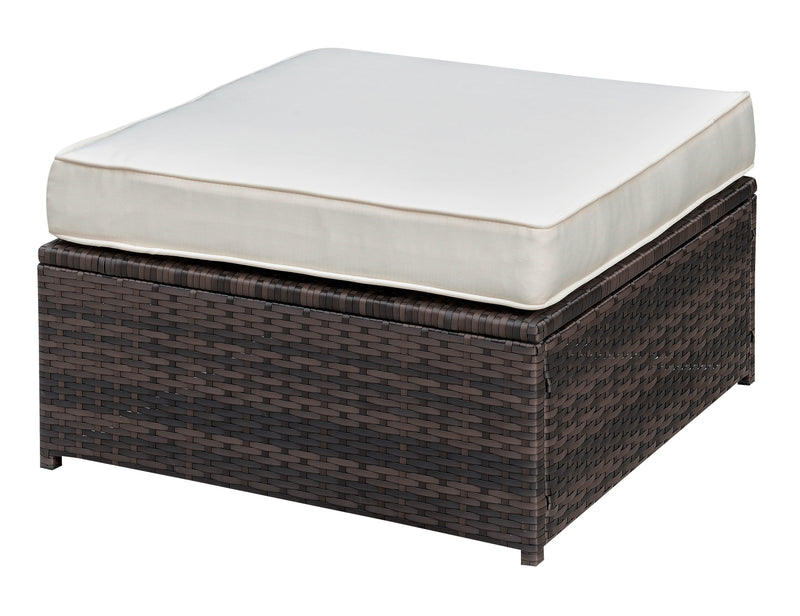 Fischer Contemporary Padded Patio Ottoman