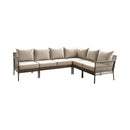 Markson Contemporary Faux Wicker Patio Sectional