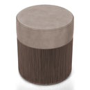 Mozyrt Fabric Ottoman in Brown