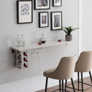 Phoyt Floating Bar Table in White Oak