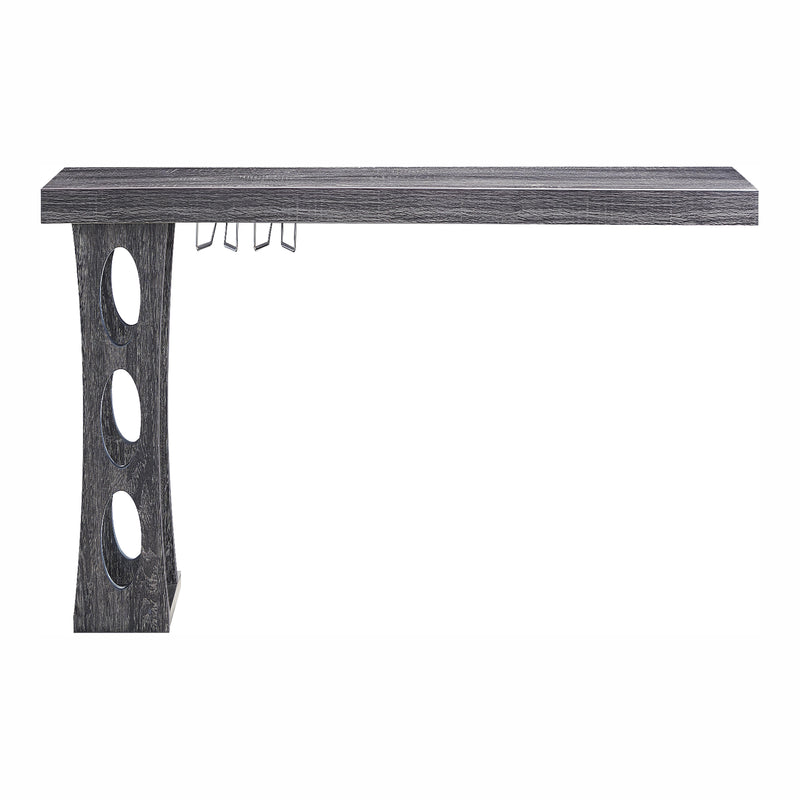 Phoyt Floating Bar Table in Distressed Gray