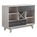 Tannery Multi-Storage Buffet in White Oak and Gray