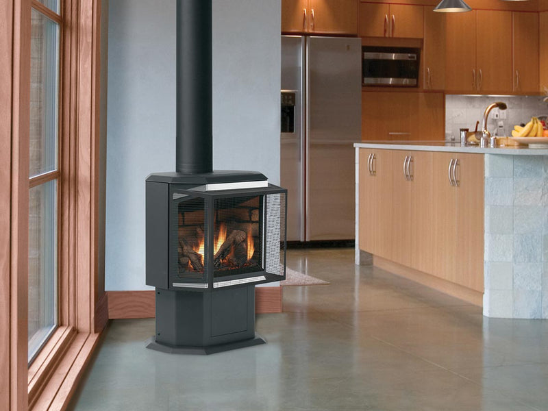 Iron Strike Epic Freestanding Direct Vent Gas Stove Fireplace