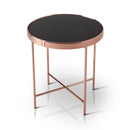 Matilda Contemporary Glass Top End Table