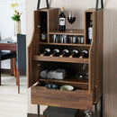 Robble Multi-Storage Wine Cabinet in Light Hickory