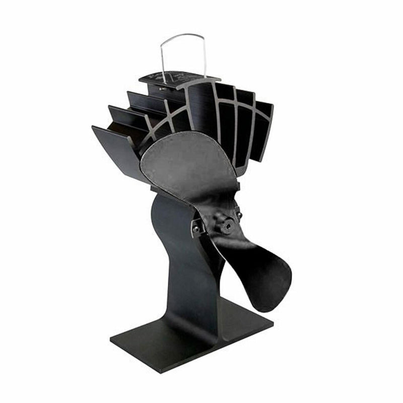 EcoFan UltrAir Heat Powered Wood Stove Fan - Black Fan Blades