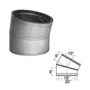 18'' DuraTech 15 Degree Galvanized Elbow - 18DT-E15