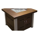 AZ Patio Heaters 38" Bronze/Stainless Steel Finish Propane Fire Pit