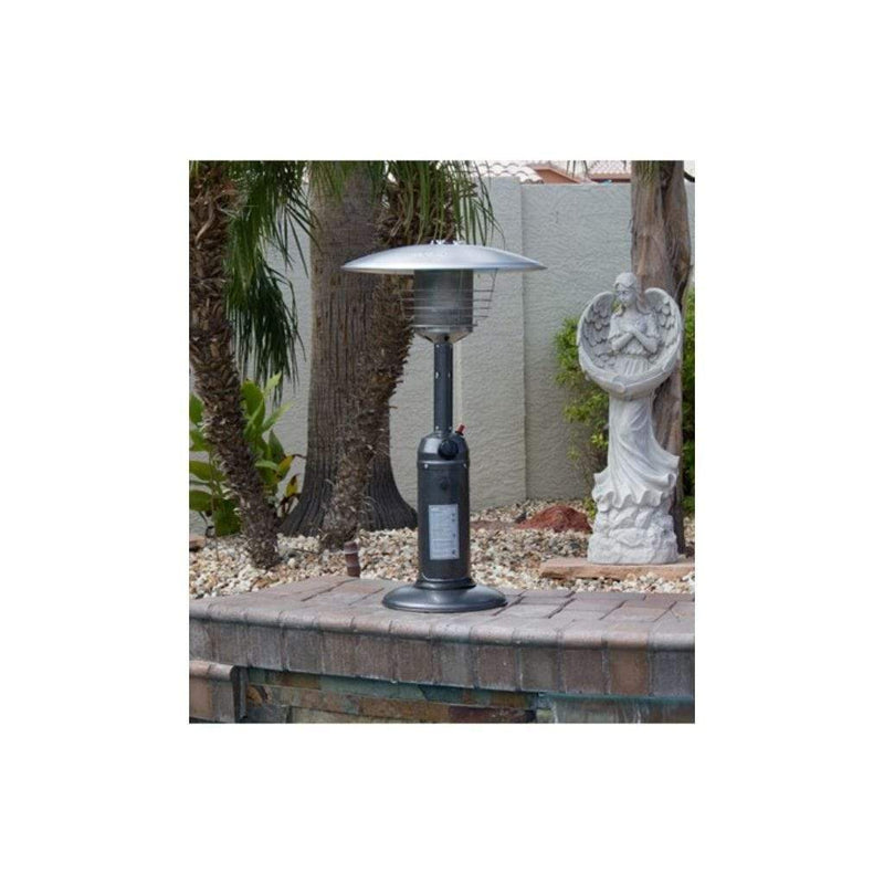 AZ Patio Heaters 38" Silver Portable Hammered Heater
