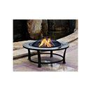 AZ Patio Heaters 40" Round Slate Top Wood Burning Firepit-Poker/Cover Included