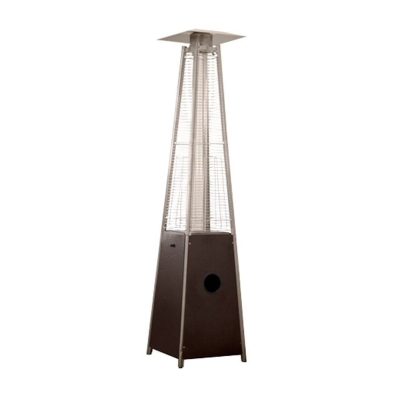 Bronze Residential Hammered Glass Tube Patio Heater - BelleFlame