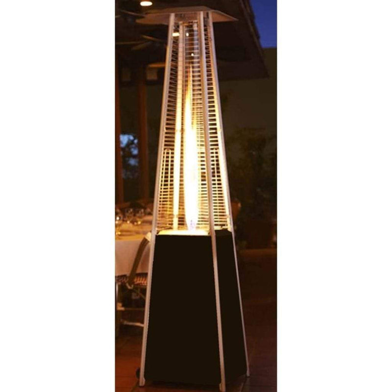 AZ Patio Heaters 87" Bronze Residential Hammered Pyramid Patio Heater - BelleFlame