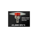 AZ Patio Heaters 87" Hammered Patio Heater With Table