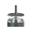 AZ Patio Heaters 87" Stainless Steel/Hammered Bronze and Silver Patio Heater with Table