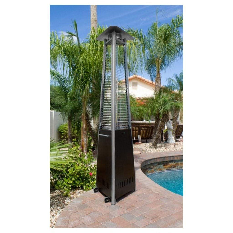 AZ Patio Heaters Commercial Natural Gas Bronze Glass Tube Heater