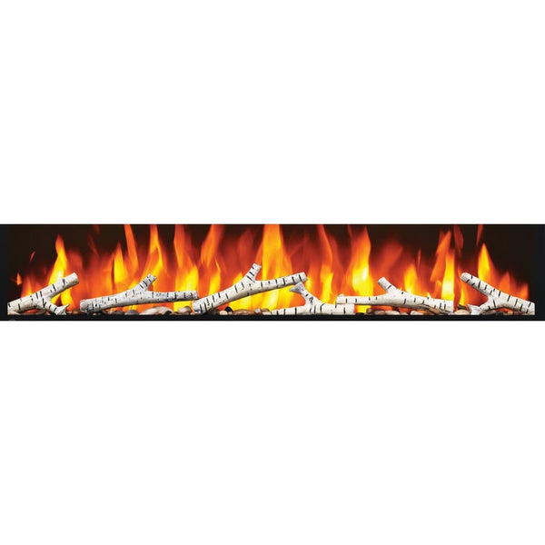 Napoleon Birch/Driftwood Log Set with rocks Accessory for Entice series Electric Fireplaces