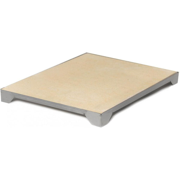 Blaze Ceramic Pizza Stone (14.75"/15") with Stainless Steel Tray