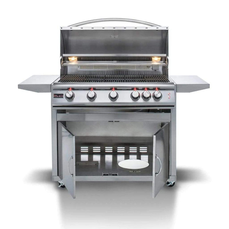 Blaze - 40" 5-Burner Premium LTE Freestanding Gas Grill with Illumination