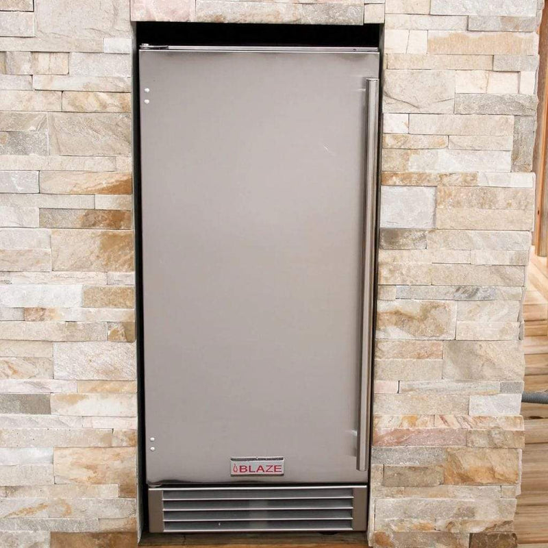 Blaze - 50 lbs. 15" Outdoor-Rated Ice Maker with Gravity Drain