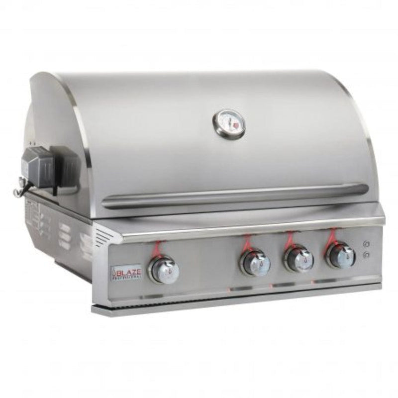Blaze - Professional LUX 34" 3-Burner Built-In Gas Grill with Rear Infrared Burner