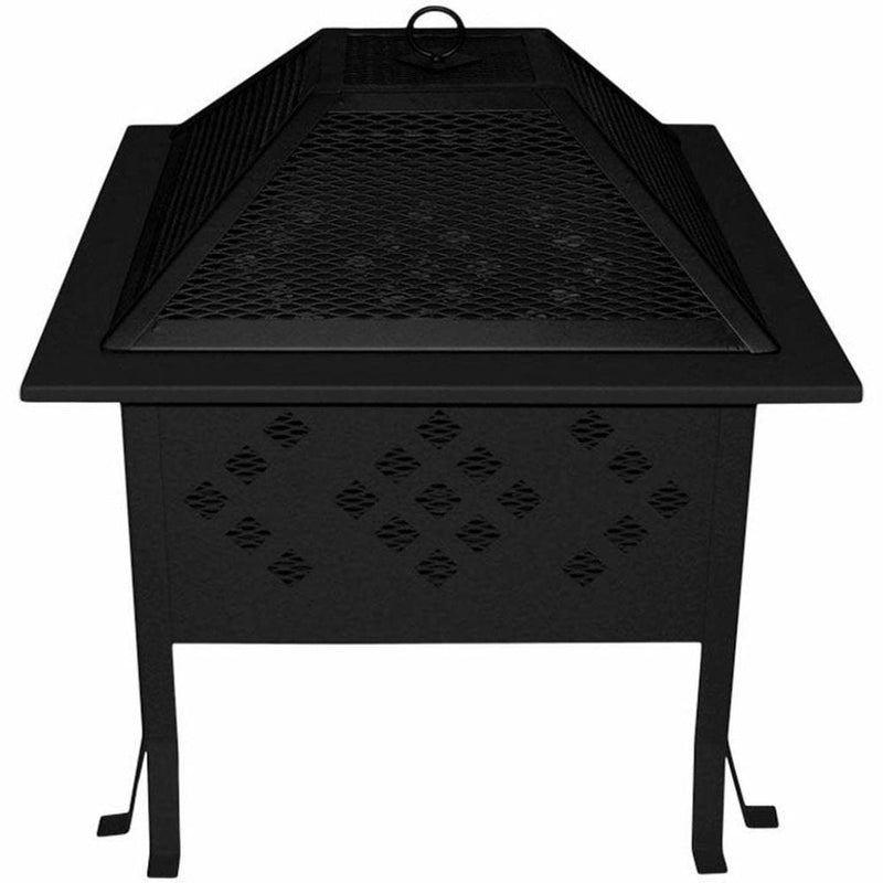 Buck Stove 18" Square Wood Burning Fire Pit with Diamond Pattern