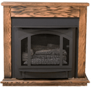 Buck Stove Model T-33 Dark Oak Standard Corner Mantel