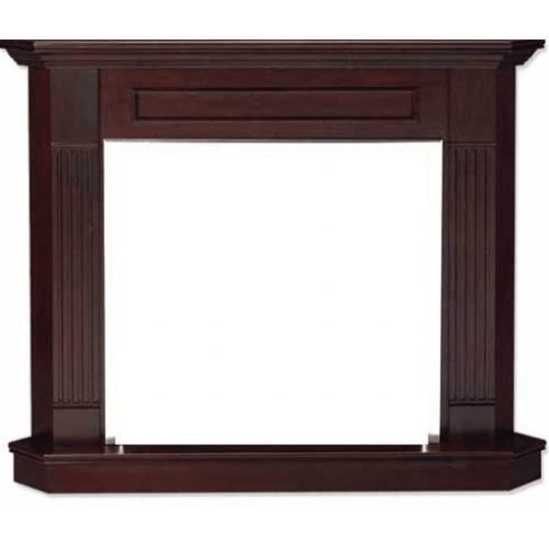 Monessen 32" Oak/Birch Surround Wall Mantel Cabinet with Hearth for Fireplaces