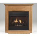 Monessen 36" Oak/Birch Surround Wall Mantel Cabinet with Hearth for Fireplaces