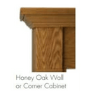 Monessen 36" Oak/Birch Surround Wall Mantel Cabinet with Hearth for Fireplaces