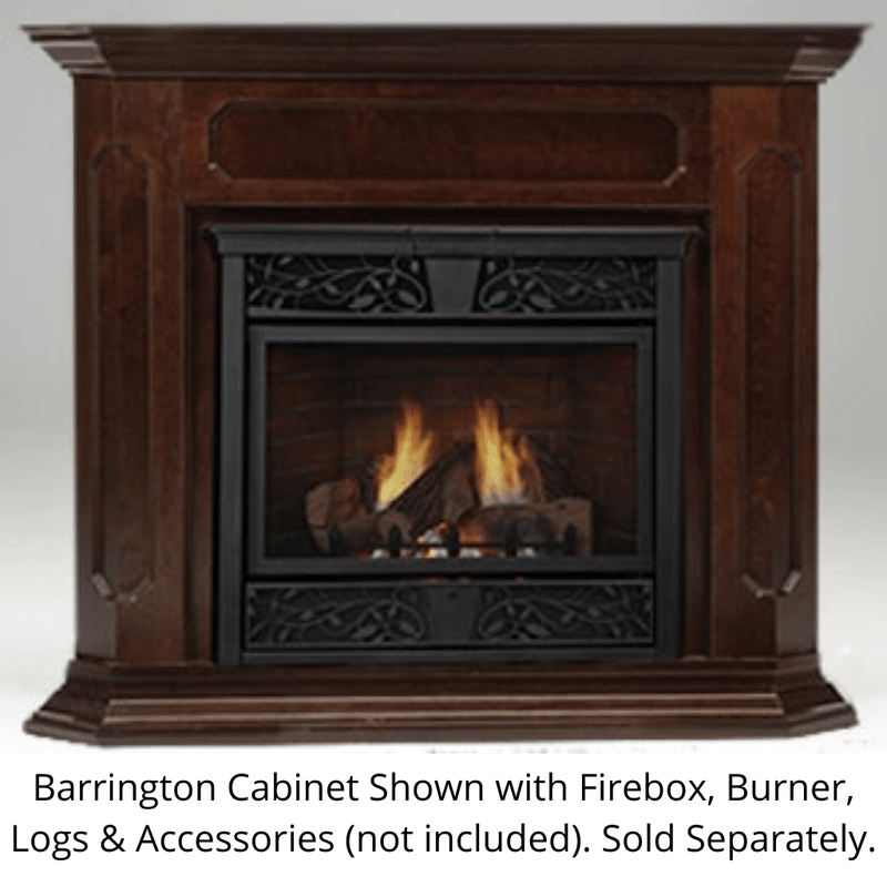 Monessen 61" Barrington Adjustable Wood Wall Cabinet for Model Symphony/VFC32 Fireplace