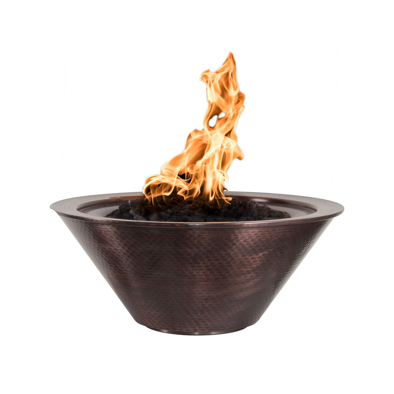The Outdoor Plus - Cazo Hammered Copper Round Fire Bowl 36"