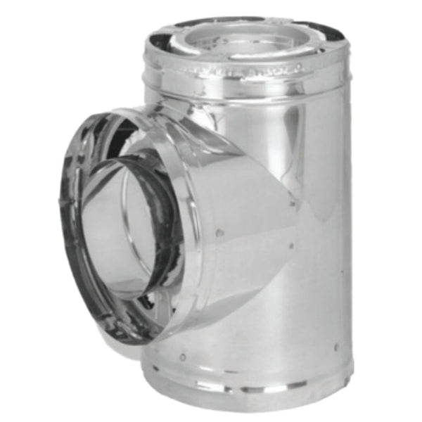 DuraVent DuraPlus 6"-8" Diameter Galvanized Tee With Cap